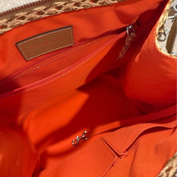 Eric Javits Woven Satchel,wicker rattan large bag,straw handbag - Picture 6 of 7